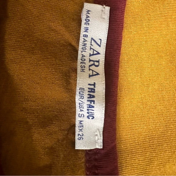 Zara Mustard Brown “I’m A Myth” Cotton T Shirt - Picture 12 of 12